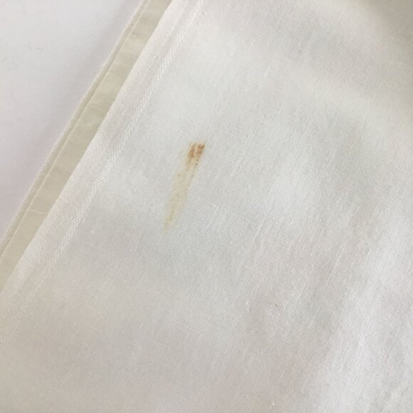 VTG Ivory Muslin Full Sheet 81x108 Hemstitched Pillowcases Cottagecore Farmhouse - Picture 9 of 10